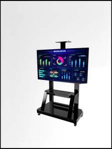 TV Stand Floor Standing TV Stand With Wheels TV Floor Stand Floor Mobile Floor 32-120 Inches