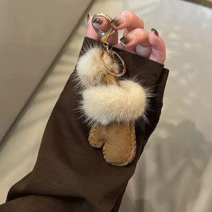 New Fashion Fur Plush Mini Glove Pendant Jewelry Bag Decoration Small Gloves Keychain Hanging Charm Accessories