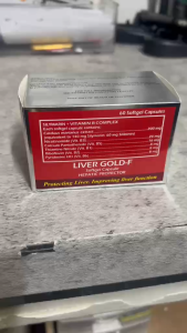 Liver Gold Silymarin + Vitamin B-Complex 60 Softgel Capsules Food Supplement FDA Approved BNDCORP