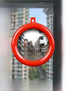 Modern Simplicity Home Decor Eight Trigrams Mirror Convex Concave Wall Hanging Alloy Craft Good Luck Wish Home Entrance Balcony Window Ornaments