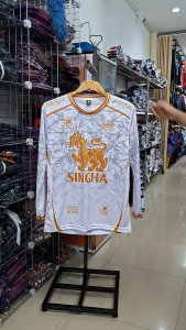 เสื้อลายสิงห์ Singha เสื้อแขนยาว เนื้อผ้ากีฬาไมโครซับลายเกรดAพรีเมี่ยม ผลิตโรงงานไทย