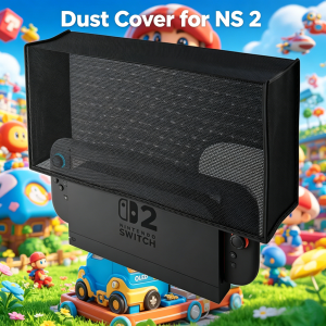 Dust Cover for Nintendo Switch 2 Anti Scratch Dust Guard Waterproof Cover Sleeve for Nintendo Switch 2 Console & Charging Dock