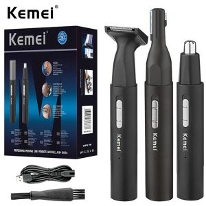 Kemei KM-6668 Mini Nose Hair Trimmer Multifunctional Electric Portable Facial Body Eyebrow Ear Neckline Bikini Trimmer