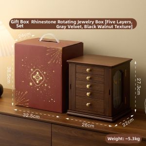 FANHAN | Wooden With Lock Jewelry Storage Box