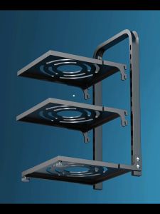 2-4 Tier Kitchen Pan Organizer Pot Rack Adjustable Under Sink Countertop Multipurpose Rack
