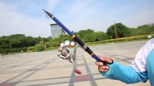 Telescopic Fishing Rod Light Carbon Cast Rod 1.5M-3M Outdoor Fishing Tool Accessories for Night Fishing and Outdoor Fishing