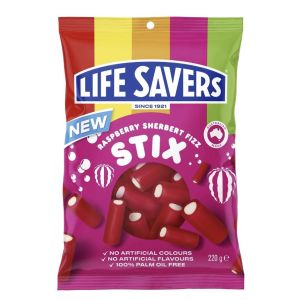 In Stock Australia Import Life Savers Raspberry Sandwich Sweet and Sour Soft Stick Apple Frozen Fruit Dew Green Apple