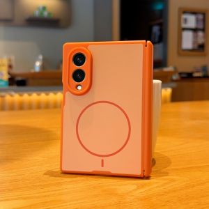 Magnetic Full Hinge Phone Case For Samsung Galaxy Z Fold8 Ultra Fold7 Fold6 Fold5 TriFold Shockproof Wireless Charging Cover