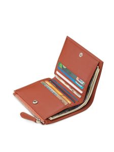 กระเป๋าสตางค์หนังสั้นผู้หญิงการออกแบบที่ไม่ซ้ําใคร Soft Cowhide คลิปเงินสดช่องใส่การ์ดหลายช่องใหม่เงินกระเป๋าประณีตกระเป๋าใส่เหรียญผู้ถือบัตร