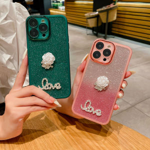 Phone Casing for Redmi 15 5G Redmi A5 4g Luxury Roses Flower Glitter Sequins Design Comes with Lens Protection Film TPU Soft Case for Redmi 15 5G New 2025 Casing Cover