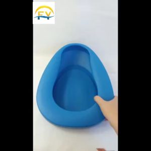 Thick & Stable Large Portable Bedpan: Home Hospital Bedridden Patients Urinal