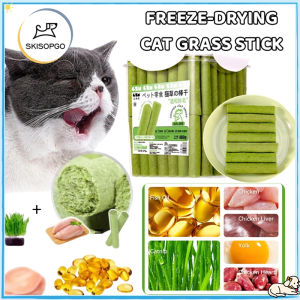 SKISOPGO Freeze-dried Cat Grass Snacks: A Healthy Solution for Hairball Relief