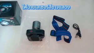 โคมไฟหน้า ไฟหน้า ไฟฉายคาดหัวแบบชาร์จไฟได้ USB แสงสว่างสูง  แบบกันน้ำ พกพาเบาๆ สำหรับปีนเขา ตกปลากลางคืน เดินป่า ทำงานในที่มืด