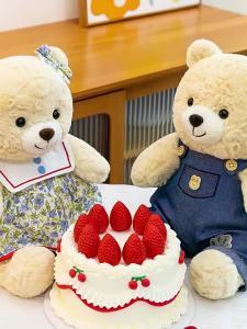 QIAOSHANG | Couple Cute & Soothing Teddy Bear Plush Toy