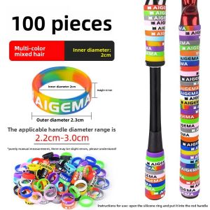 MONLEYTA | Anti-Slip Silicone Fishing Rod Grip Wrap With Protection Cover Lure Road Trip Anti-Skid Ring Fishing Pole Handle Wrap
