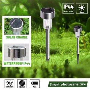 Solar Lights Outdoor Waterproof LED Outdoor Garden Light Solar Powered Landscape Yard Lawn Path Lamp tube lights