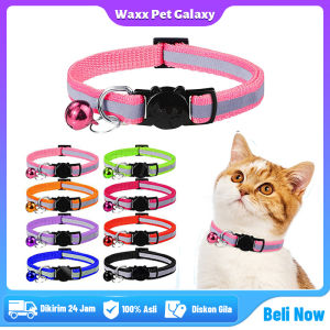 Kalung Kucing Anjing Bermotif Jejak Kucing Lonceng Pet Collar Aksesoris Hewan