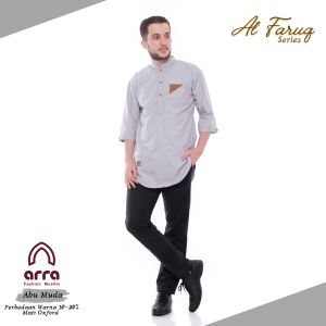 Baju Koko Anak Lengan 3/4 Arra Al Faruq Baju Kokoh Muslim Kurta Pakistan Size h S M L XL XXL