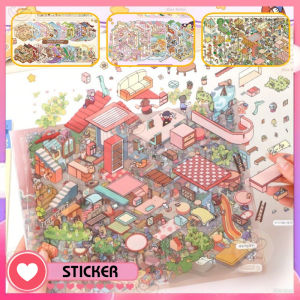 3D Miniature Screen Stickers Capybara Tirado Miniature Scene Collection Book DIY Visual Scrapbooking