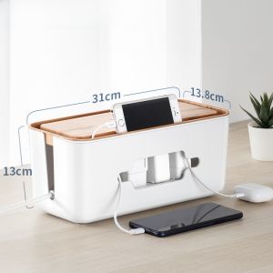 Orico Desktop Power Strip Storage Box Router Socket Cable Organizer Power Supply Storage Case Computer Peripherals Accessories