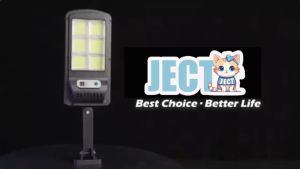 JECT Solar COB light outdoor Wireless waterproof 3 Modes Motion sensor with remote control Street Wall Lamp