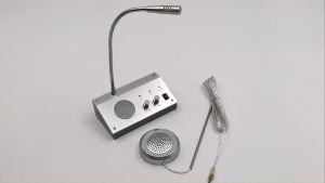 CYSSJF Wireless 2 Way Window Intercom Speaker Anti-Interference Mic for Office/Counter/Hospital/Classroom/School (E340)
