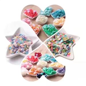 6mm Iridescent Sequin Curved AB Color Circular Concave DIY Hand Sewn Clothing Accessories and Accessories