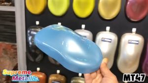AIKKA MT47 Frozen Blue Met | Supreme Pearlized Metallic | Automotive 2K Car Paint Motor Aerosol Spray Cat Kereta DIY