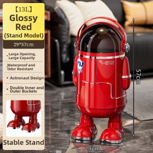 ASCOR | Luxury Covered Large Capacity Mobile No-Bend Bin