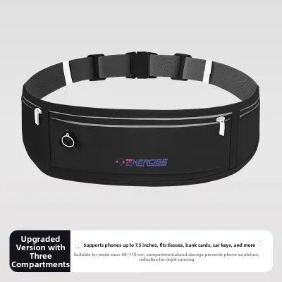 Lightweight Breathable Sports Fanny Pack Unisex Running Phone Bag Outdoor Fitness Equipment Invisible Waterproof Waist Belt