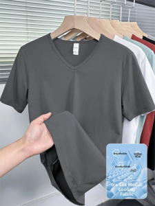 NO.TEE | Quick-Dry Cool Sensation Mens Short Sleeve T-Shirt V-Neck