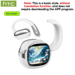 HTC | HTC Bluetooth Headset Surround Sound Hi-Fi Stereo Comfort Fit Lightweight Open Ear for Sport Running Wireless Earbuds NE58