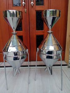 Conical Seed Divider Pembagi Contoh biji benih Bahan Stanlies