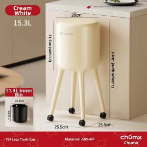 CHUMX | Home Use Luxury Trash Bin Large with Lid