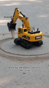 Childrens remote control car alloy simulation excavator engineering vehicle toy car small car boy