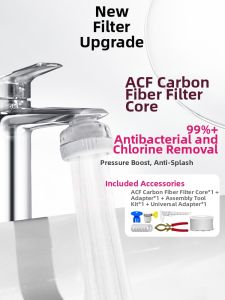 「China Plug」HURRAYFOUR | Water Purifying Faucet Filter for Bathroom and Kitchen