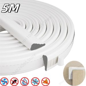 5M New Door and Window Seals High Density PU Wedge Weather Stripping Seal Strip Doors Gap Filler Noise Blocker Foam Tape Sealing
