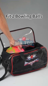 Mr Top Bowling Bags 2 Ball Roller & 1 Ball Tote Bags - Bowling Accessories