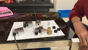 SELENOID + CHECK VALVE KOMPRESOR OILLESS Type 3/8-M14 - 1HP