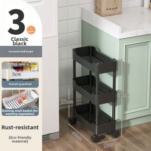 Multi-layer Narrow Space Rolling Storage Shelf