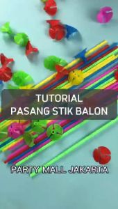 Stik Balon kecil  (1 pcs) / Stik Balon karet / Stik Balon Souvenir (1 pcs)