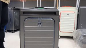 Koper Travel Anti Pecah 818 Password Bukaan Depan Wide Handle 24 Inch