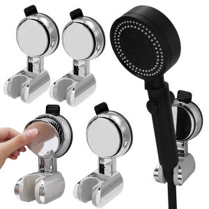 【XZxinzhan】Vacuum Suction Cup Shower Head Holder Bracket Without Drilling 360° Adjustable Easy Disassembly Bathroom Shower Support Stand