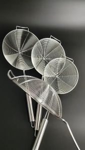 MONZA กระชอนตักอาหาร กระชอนสแตนเลส กระชอนตักของทอด หนาพิเศษ!! No.Y1218