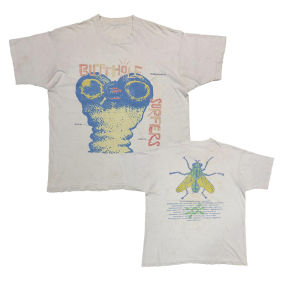 2025 Vintage Fashion Mens Cotton Rock Shirt BUTTHOLE SURFERS Graphic Printing Casual Womens Y2K Death Heavy Metal Streetwear