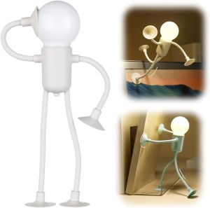 Changeable Shape Funny Sportsman Night Light Button Battery Desk Lamp For Bedroom Bathroom Hallway Kitchen Christmas Decorations
