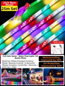 YUANMUXUAN | Waterproof Remote Control Multi-color Bright LED Strip Light