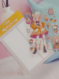 Cute Moon Star Myth Guka Stickers Original Handmade Scrapbooking Decals Adorable Shell Stickers Paper Crafts Supplies