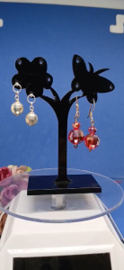 Warranty An Ori.Pure Silver 925 Earring for Female/Ladies_Crystal Ball( Ori.Perak 925 Subang utk Gadis Wanita) 保证真品925纯银女生耳环
