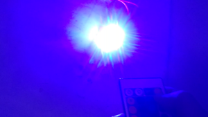220V chip LED RGB sắc màu chỉnh REMOTE điện áp trực tiếp AC 220V 7W LED siêu sáng làm đèn trang trí